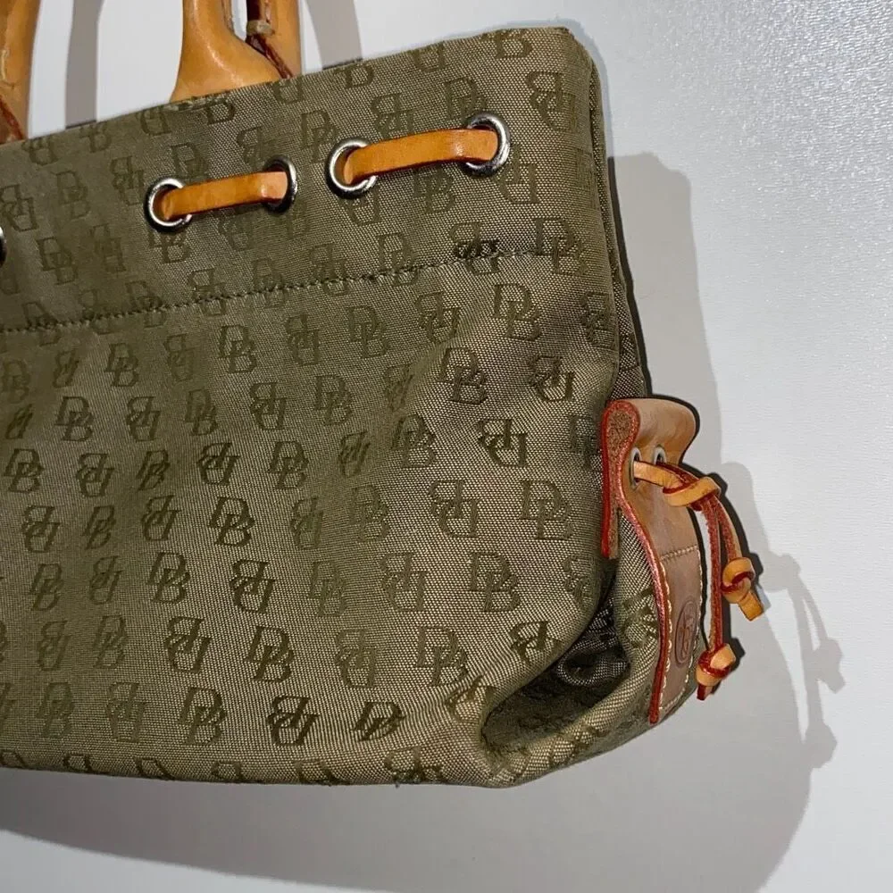 Dooney And Bourke Signature Women's Brown Tassel Tote Shoulder‎ Bag